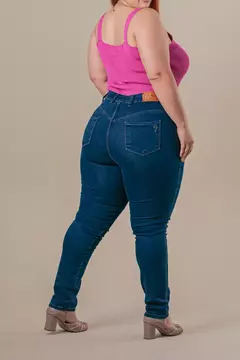 Calça jeans cigarrete plus size - Azul - comprar online