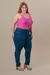 Calça jeans cigarrete plus size - Azul