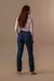 Calça jeans reta - Azul - comprar online