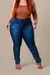 Calça jeans cigarrete plus size - Azul - comprar online