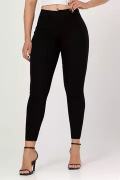 Calça jeans cigarrete - Preto - Eliane Store