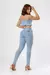 Calça jeans cigarrete - Azul - comprar online