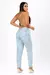 Calça jeans mom - Azul Claro - Eliane Store