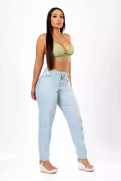 Calça jeans mom - Azul Claro - comprar online