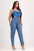 Calça jeans mom - Azul Médio