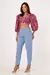 Calça jeans mom - Azul Céu