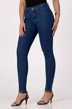 Calça jeans skinny - Azul Médio - Eliane Store