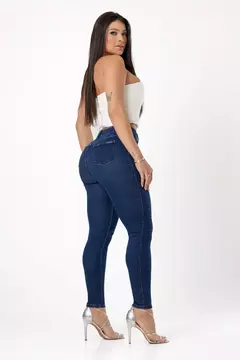 Calça jeans skinny - Azul Escuro - comprar online