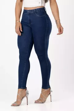 Calça jeans skinny - Azul Escuro - loja online