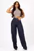 Calça jeans wide leg - Jeans Escuro