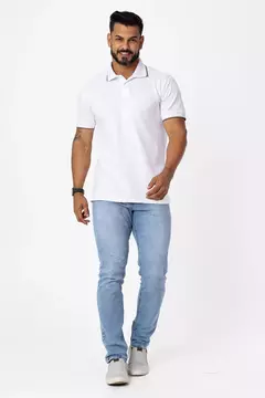 Camisa gola polo - Branco - comprar online