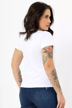 T-shirt lisa sem estampa - Branco - comprar online