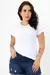 T-shirt lisa sem estampa - Branco