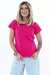 T-shirt lisa sem estampa - Rosa Pink