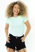 T-shirt lisa sem estampa - Verde Bebê