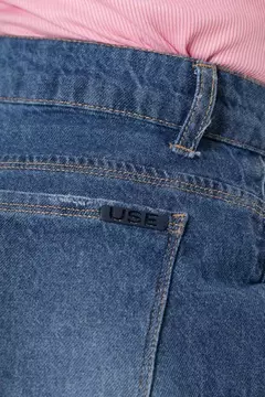 Short jeans confort - Azul Médio - Eliane Store