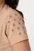 T-shirt com bordado - Bege na internet