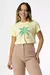T-shirt com estampado - Amarelo Bebê - comprar online