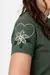 T-shirt com bordado - Verde Militar na internet