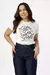 T-shirt estampado com strass - Off