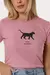 T-shirt estampado com aplicação strass - Rosa Seco - comprar online