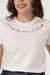 T-shirt com bordado - Off - comprar online