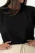 T-shirt Plus Size lisa sem estampa - Preto - comprar online