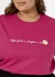 T-shirt Plus Size bordado - Rosa Fúcsia - comprar online