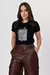 T-shirt com estampado - Preto - comprar online