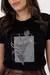 T-shirt com estampado - Preto na internet