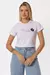 T-shirt com bordado - Branco