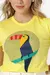 T-shirt com estampado - Amarelo Limão - comprar online
