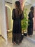 Vestido Decote V Preto na internet