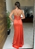 Vestido de Festa Aline Alcinha Zibeline Detalhe Cintura Terracota na internet