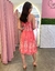 Vestido Curto Estampado Salmão Rafaella na internet