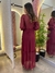 Vestido Decote Quadrado Marsala na internet