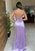 Vestido de Festa Aline Alcinha Zibeline Detalhe Cintura Lilás na internet