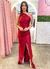 Vestido de Festa Zibeline Marsala Nula Manga Camila - comprar online