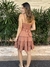 Vestido Curto Fluid Nozinho Busto Bege na internet