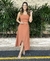 Conjunto Cropped e Saia Sensorial Bege - comprar online