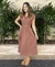 Vestido Midi Sensorial Marrom - comprar online