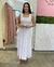 Vestido Longo Frente Única Branco