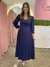 Vestido Manga Longa Mariah Azul Marinho - comprar online