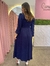 Vestido Manga Longa Mariah Azul Marinho na internet