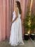 Vestido de Festa Branco Dhiulle Tule Babados na internet