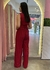 Conjunto Calça e Blusa Vermelho Linho na internet