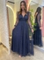 Vestido de Festa Lisis Manga Longa Azul Marinho - comprar online