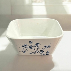 BOWL CUADRADO FLOR AZUL - comprar online