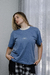 CAMISETA BOXY "NOT TOO BASIC DROP" AZUL CLARO - loja online
