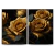 Kit 2 Quadros Decorativos - Rosas Majestosas - comprar online